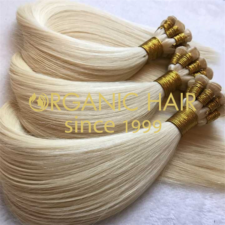 Piano color Hand tied weft,flat and thin knot H102
